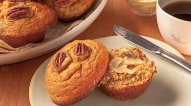 Gluten-free Banana Pecan Muffins