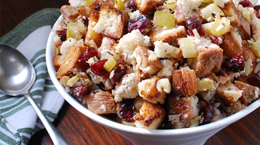 Gluten-Free Dressing with Sage, Apples and Cranberries