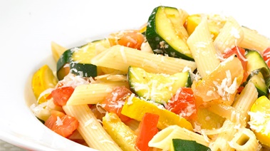 Gluten-Free Penne with Zucchini Provencal