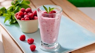 Minty Raspberry Vanilla Shakes