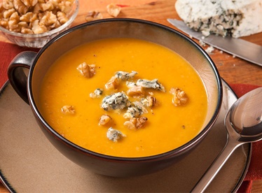 soup with blue cheese