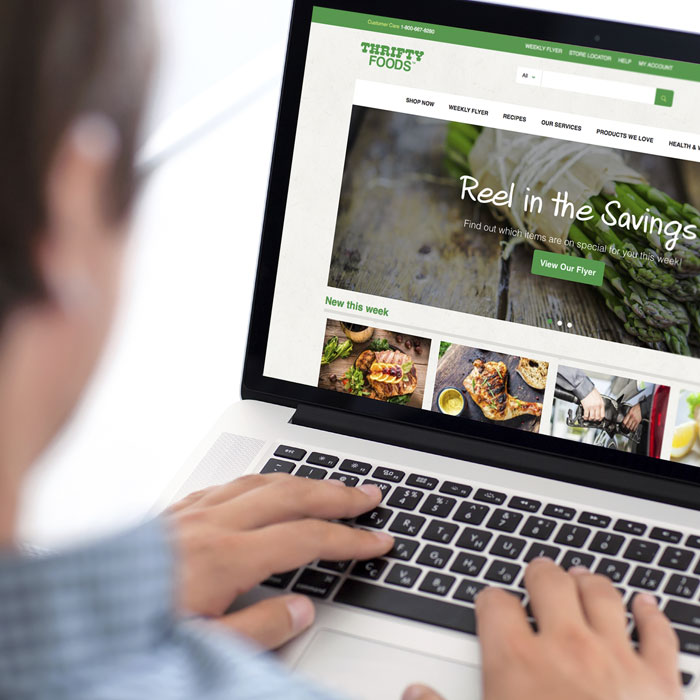 person online grocery shopping